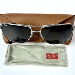 Ray-Ban RB3483-004/71 Sunglasses Gunmetal 60 Green Grey Gradient Lens Unisex